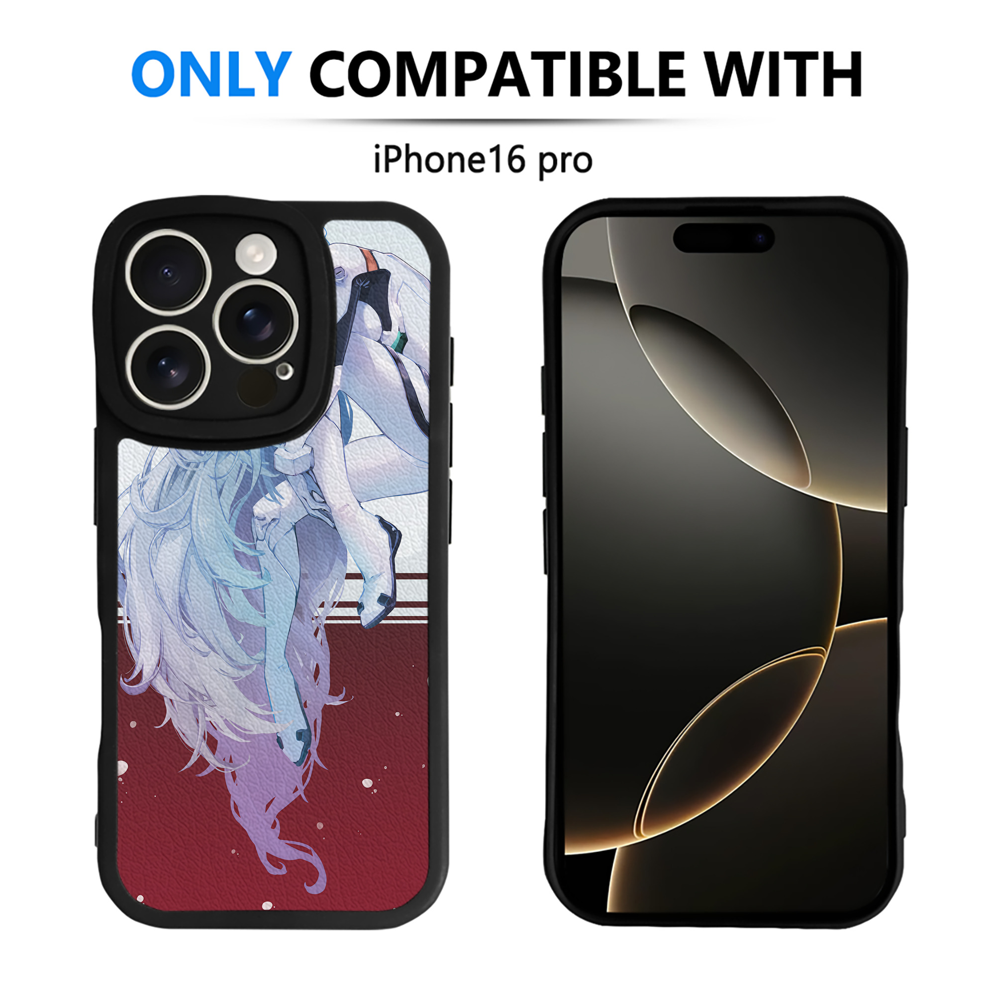 （画像用） EVA 新世紀エヴァンゲリオン 【iPhone 16シリーズ対応】シリコンスマホケース（レザー調） 材質：シリコン